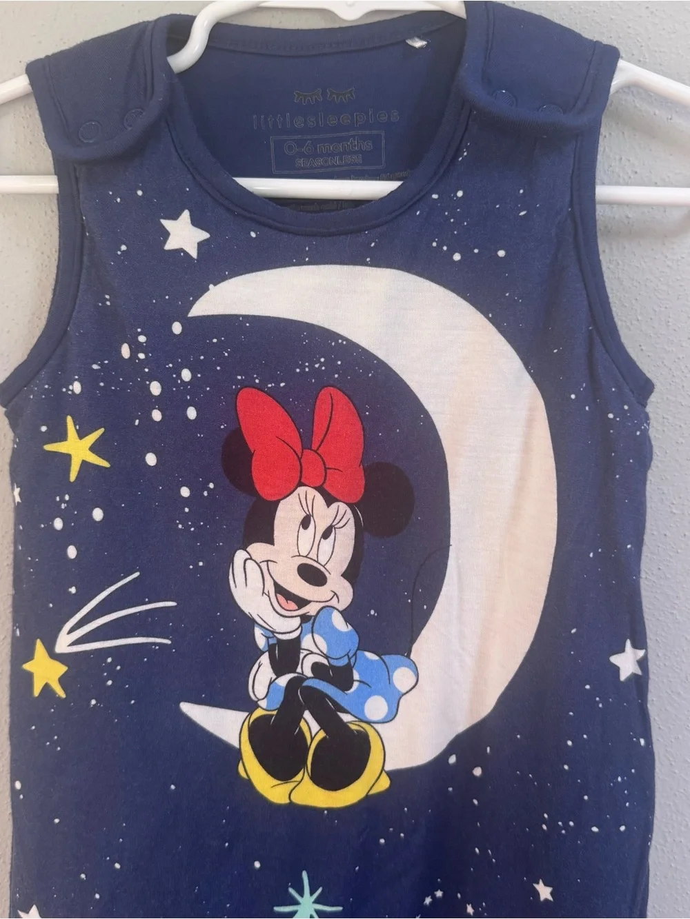 Little Sleepies Bamboo Disney Minnie Mouse Sleep Sack 0-6 months Seasonless